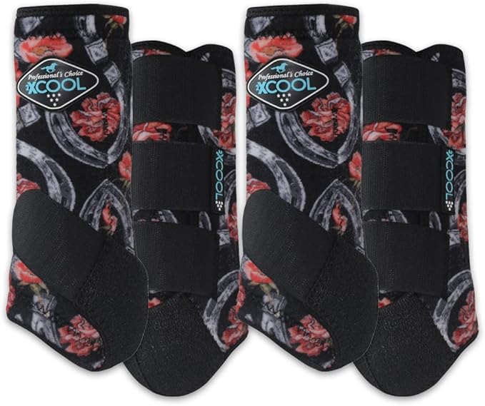 Professional's Choice 2XCOOL Sports Medicine Horse Boots | Protective & Breathable Design for Ultimate Comfort & Durability in Active Horses | Value 4 Pack