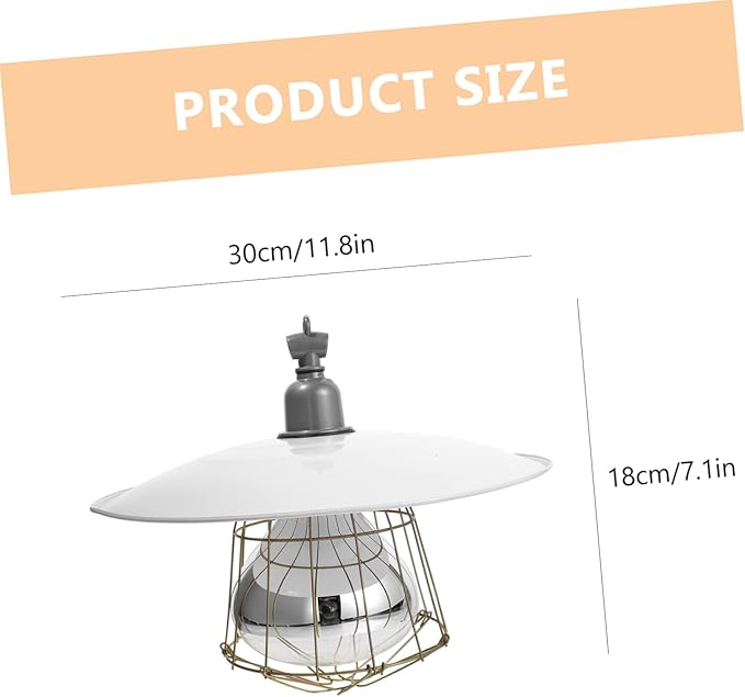 BESPORTBLE Poultry Heat Lamp Livestock Heater Pet Warmth Light Heat Preservation Lamp Clamp for Creatures