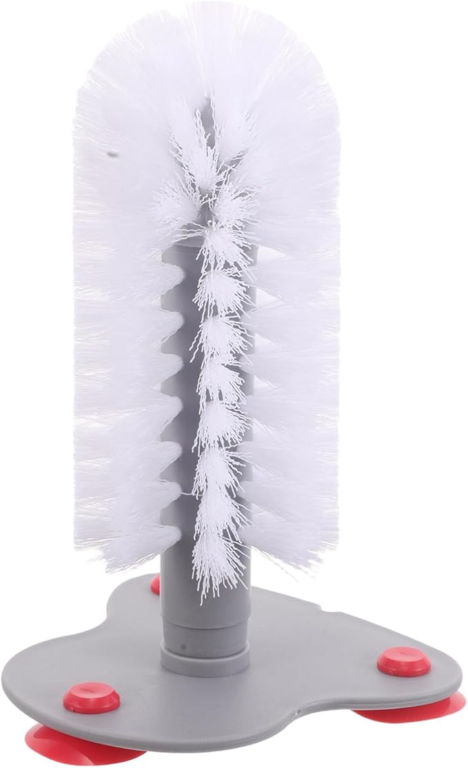 Toyvian Turtle Shell Cleaning Brush with Suction Cup Soft Bristle Turtle Scratcher for Aquarium Reptile Supplies and Shell Maintenance