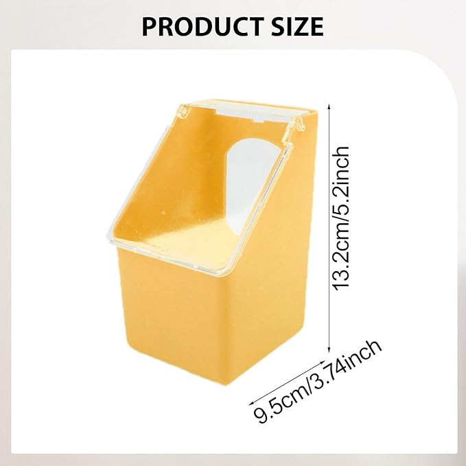 Pigeon Feeder, Food Storage Case, Single Hole Hanging Box, Dove Bird Feeding Case for Parrots Canaries Chickens Pigeons, Coffee
