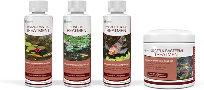 Aquascape 81041 Praziquantel Treatment for Pond Fish, 8 Ounces