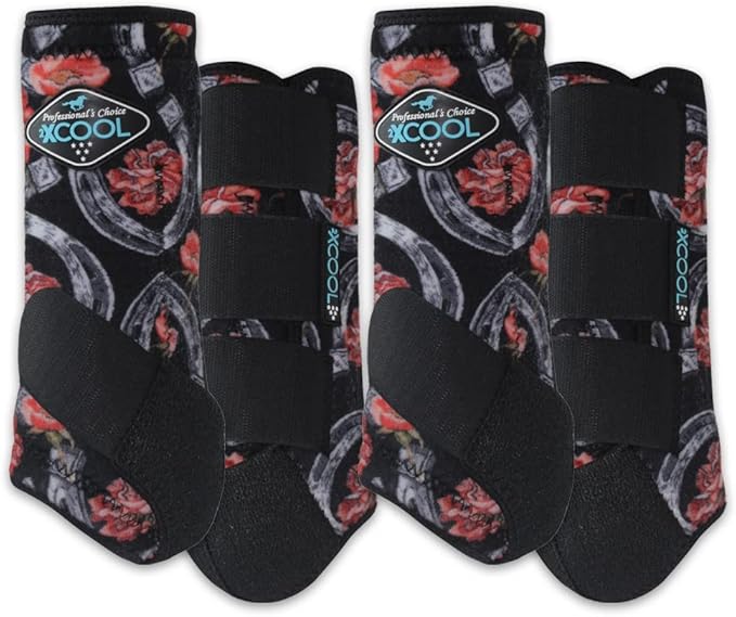 Professional's Choice 2XCOOL Sports Medicine Horse Boots | Protective & Breathable Design for Ultimate Comfort & Durability in Active Horses | Value 4 Pack