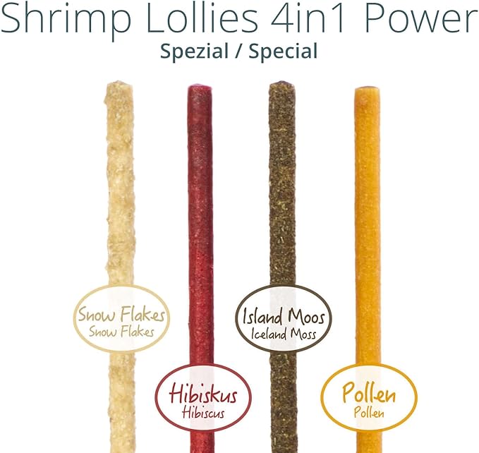 GlasGarten Shrimp Lollies - 4in1 Power Shrimp Food (8 Pieces, 4in1 Power Special)