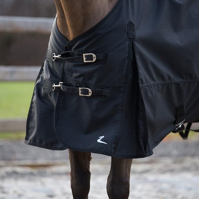 HORZE Nevada 1200D Waterproof Turnout Sheet - Black - Size: 57