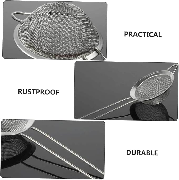 GALPADA 2pcs Reptiles Sand Shovel Mesh Design for Lizard Dung Cleaning and Comfortable Excrement Sieve for Filtering Silver