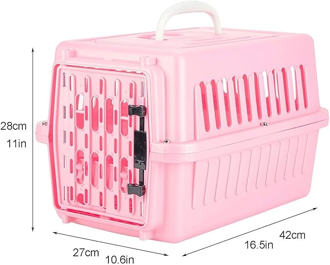 Breathable Bird Travel Cage, Lightweight Parrot Carrier, Portable & Safe Bird Cage for Parrots, Small Birds, Pets, Pink