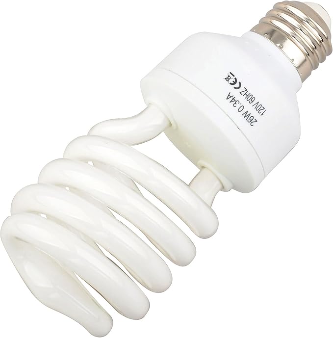 LUCKY HERP 10.0 UVB Fluorescent Desert Terrarium Lamp Bulb,E26,Screw Thread,26 Watts