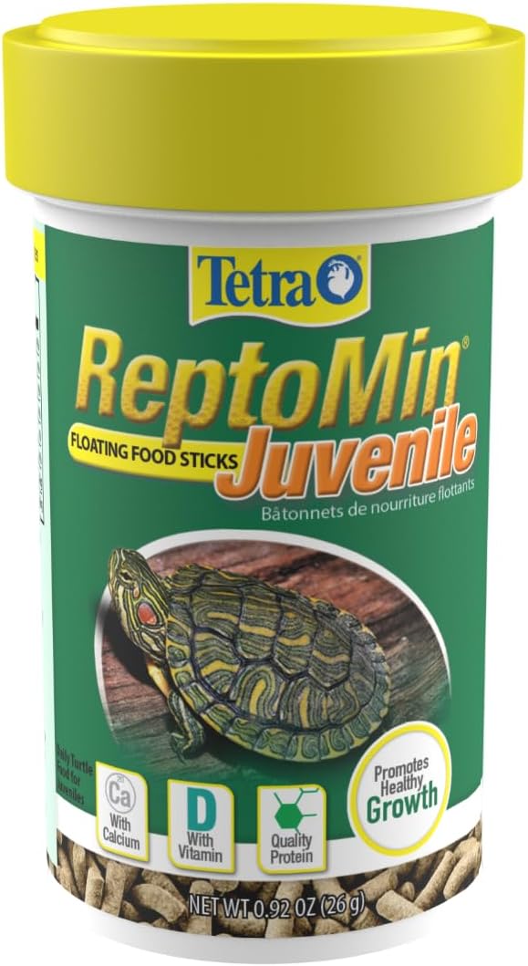 Tetra ReptoMin Baby Floating Food Sticks 0.92 Ounce, For Small Aquatic Turtles, Newts And Frogs (Pack of 36)