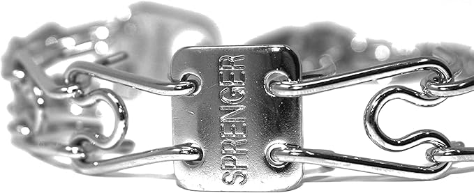 Herm Sprenger Chrome Plated Steel Training Prong Collar with Quick Release Snap for Dogs (23in (58cm) x 3.2mm)