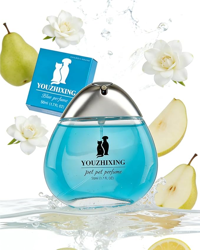 Professional Dog Perfume & Pet Cologne - Jasmine Green Tea - Safe if Licked, Long Lasting Water-Based Deodorizer for Dogs & Cats - 1.7oz Glass Bottle with Gift Box