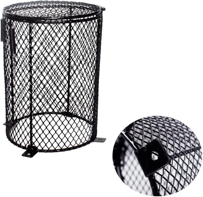 Totority Scalding Lampshade for Reptiles Reptile Light Heater Guard Pet Care Lampshade Sturdy Material Heat Lamp Shade for Enclosure