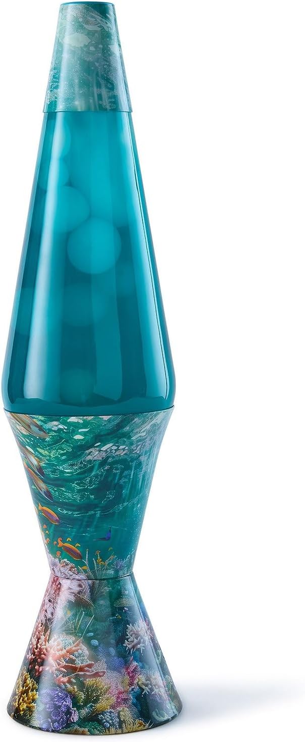 Spencer Gifts Lava® Lamp - 17" Coral Reef - The Original Motion Lamp - White