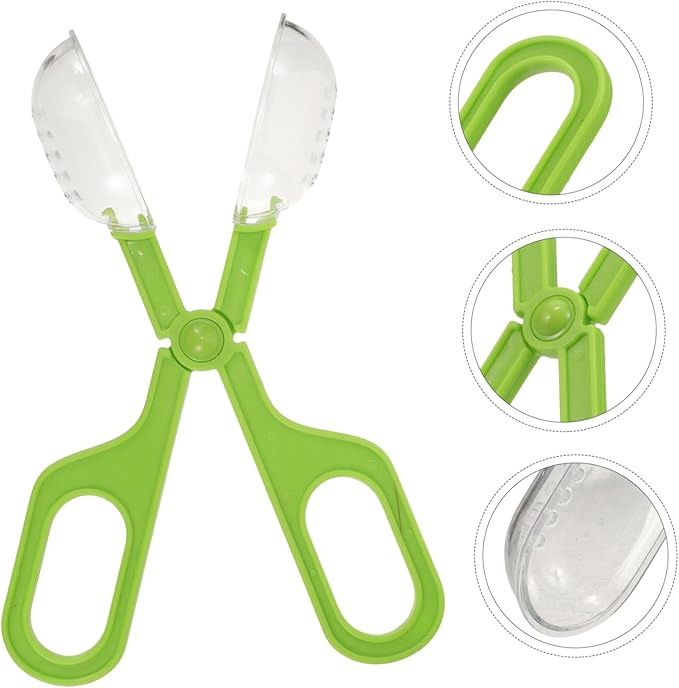 YARNOW Aquarium Cleaning Clip Reptile Feeding Tool Plastic Scoop for Terrarium Maintenance