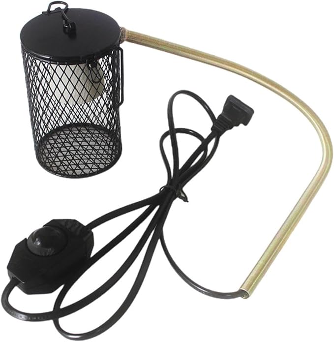 Heating Light Cage Insulation Cage Heating Lamp Holder for Turtle Parrot Pet