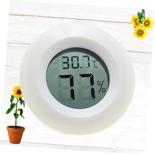 Happyyami Indoor Thermometer Humidity Digital for Home Office Reptile Terrarium Wall Mount