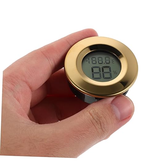 Mini Digital Hygrometer Thermometer with LCD Display for Optimal Humidity Control Homes Bars and Greenhouses Stylish Design for Wine Cabinets and Reptiles