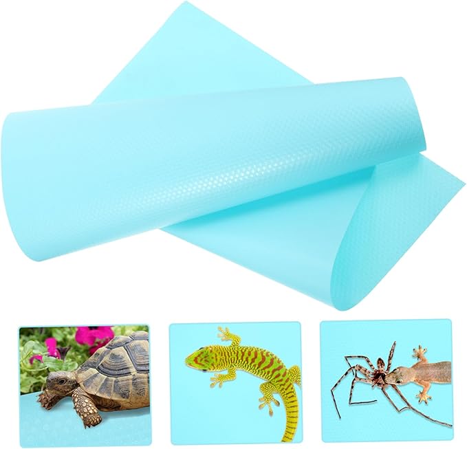Totority Reptile Carpet Substrate Pad for Terrarium Tank Washable Foldable Bedding Liner for Bearded Dragon Gecko Lizard Snake and Tortoise Habitat Portable Reptile Tank Mat