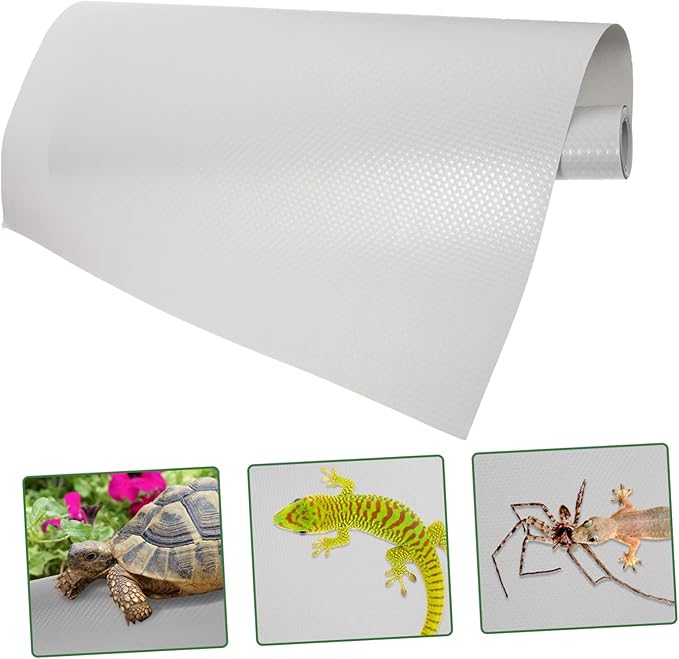 Abaodam Terrarium Substrate Carpet for Reptiles Non Adhesive Reptile Bedding Liner for Snakes Tortoises and Lizards Grey Comfortable and Active Environment
