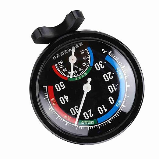Pongnas 2-in- Reptile Hygrometer for Tortoise and Spider Terrariums - Accurate, Compact, and UserFriendly
