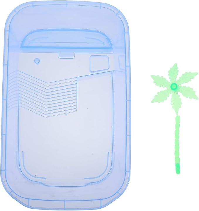 1 Set Box Turtle Tank Stick Tank Plastic Small Animal cage Small Animal Carrier Turtle cage Plastic Container Reptile Habitat Box Tortoise
