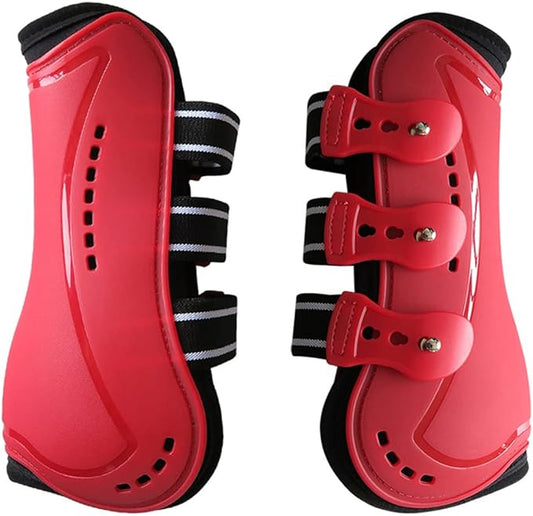 Horse Boots Open Front Jumping Tendon Sport Boots, Secure Leg Protection, Classic Equine Supplies