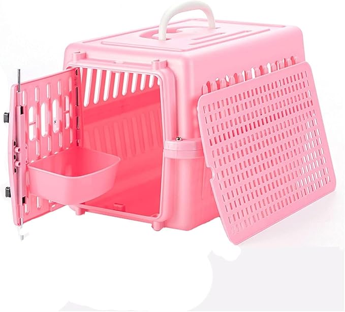 Breathable Bird Travel Cage, Lightweight Parrot Carrier, Portable & Safe Bird Cage for Parrots, Small Birds, Pets, Pink