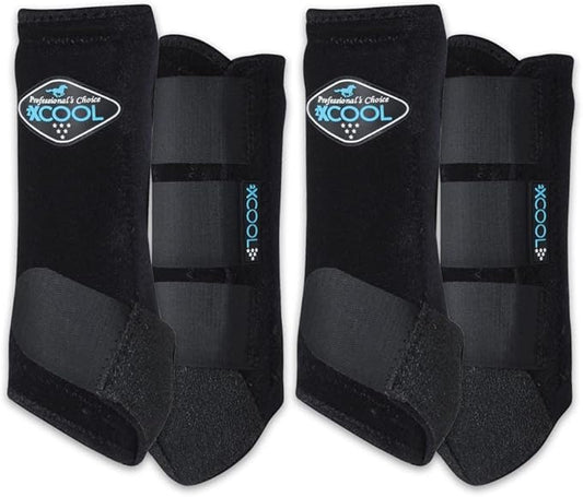 Professional's Choice 2XCOOL Sports Medicine Horse Boots | Protective & Breathable Design for Ultimate Comfort & Durability in Active Horses | Value 4 Pack