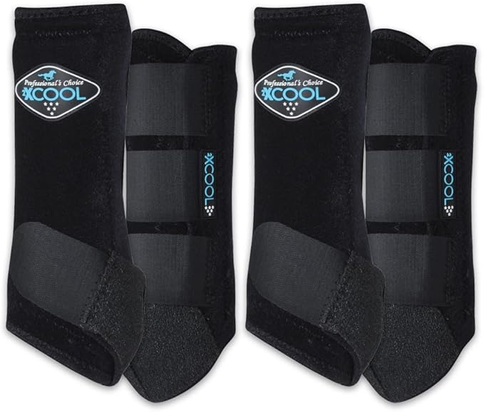 Professional's Choice 2XCOOL Sports Medicine Horse Boots | Protective & Breathable Design for Ultimate Comfort & Durability in Active Horses | Value 4 Pack