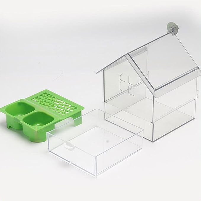 Genérico Hummingbirds, Backyard Birds with Water and Food Container for Small Birds, Abdominal Design Provides a Feeding Station and Bath for Small Birds