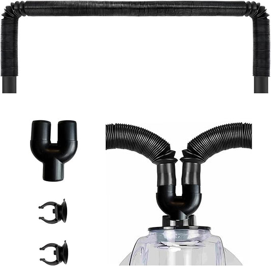Extension Tube/Hose for COOSPIDER 380B and 500B Reptile Fogger, Accessories of Reptile Humidifier with Hose, Suction Cup, 2 in 1 Joint, Reptile Mister Parts for Reptiles Amphibians and Terrarium