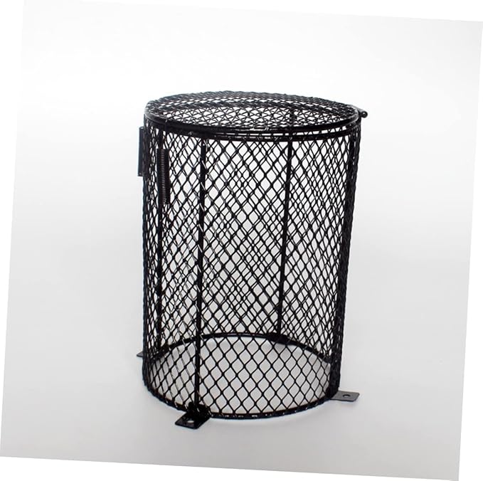 BESTonZON Reptile Heat Lamp Cover Scalding Lampshade for Reptiles Sturdy Black Protective Shell for PET Heating Lamps in Terrariums Suitable for Lizards Snakes and Turtles