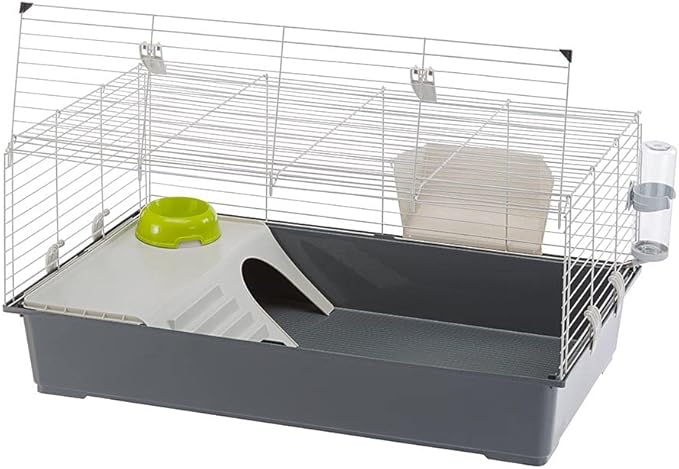 Ferplast Cavie Guinea Pig Cage & Rabbit Cage | Pet Cage Includes All Accessories to Get You Started & a 1-Year Warranty