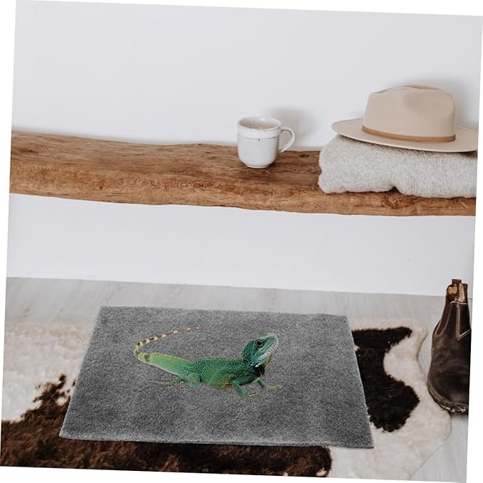 WOONEKY 3pcs Reptile Pet Absorbent Pad for Turtle Tanks Lizard Tank Accessories Snake Bedding Reusable Decorative Carpet