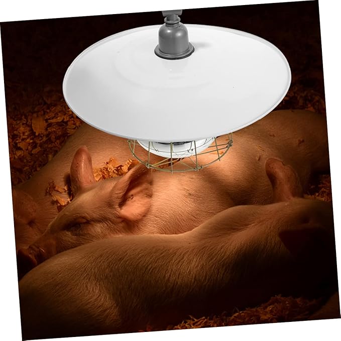 Sosoport Livestock Heat Lamp for Pets Poultry Heat Preservation Lamp Thermostat for Piglets Reptiles and Newborns Easy to Install Safe and Efficient Heating