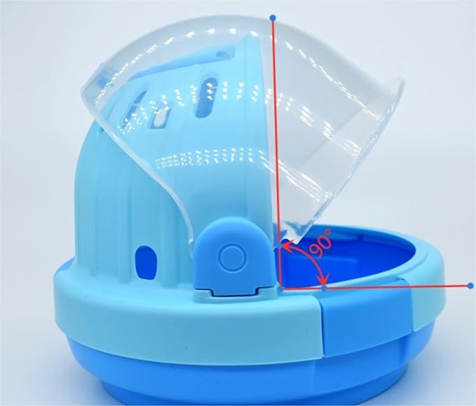Indoor Bird Cage Bird Carrier Cage with Handle Portable Parrot Lightweight Pets Travel Suitcase Transparent Decorative Aviary(Blue)