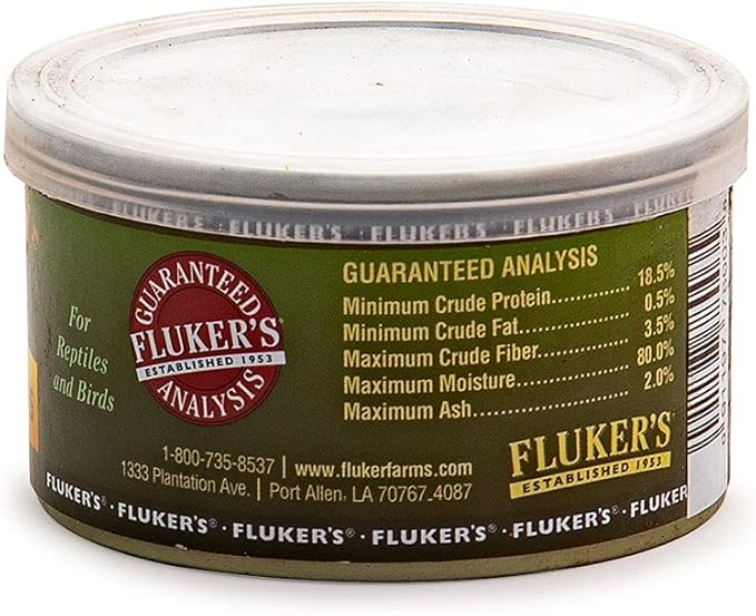 Fluker's Gourmet Canned Food for Reptiles, Fish, Birds and Small Animals, Grass Hoppers, 1.2 oz (Pack of 3)