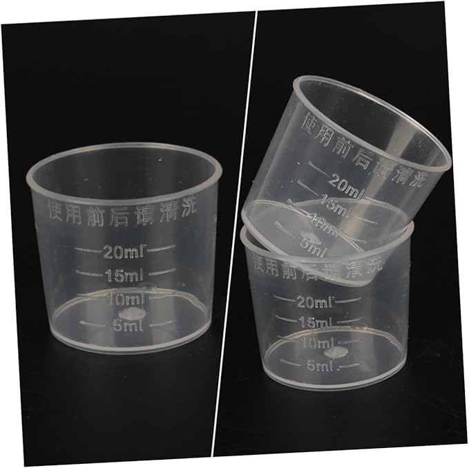 Milisten 30pcs Reptile Feeding Dish Measuring Cups for Lizard Food and Water Reusable Pet Supplies for Precise Portion Control