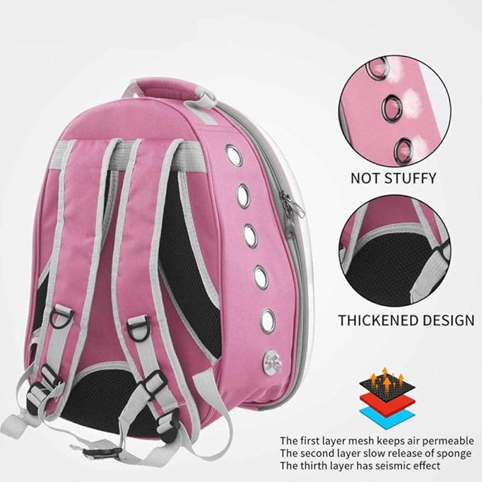 Bird Carriers Parrot Backpack Small Carrying Cage Outdoor Travel Comfortable Breathable Extensible Carrier Backbag 1Pcs Yellow
