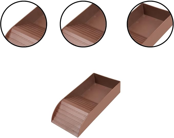 Reptile Bathing Tub with Non-Slip Surface and Entry Ramp for Easy Small Animal Soaking Container