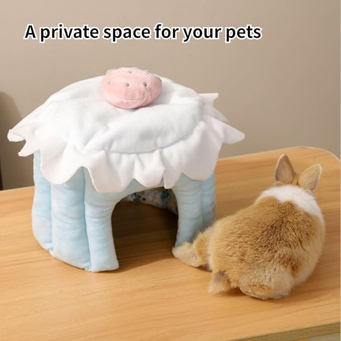 Cake Shaped Guinea Pig Tunnel, Rabbit Tunnel, Pink Guinea Pig Cage Accessories for Bunny, Hamster, Chinchilla, Ferret, Rabbit and Other Small Pets