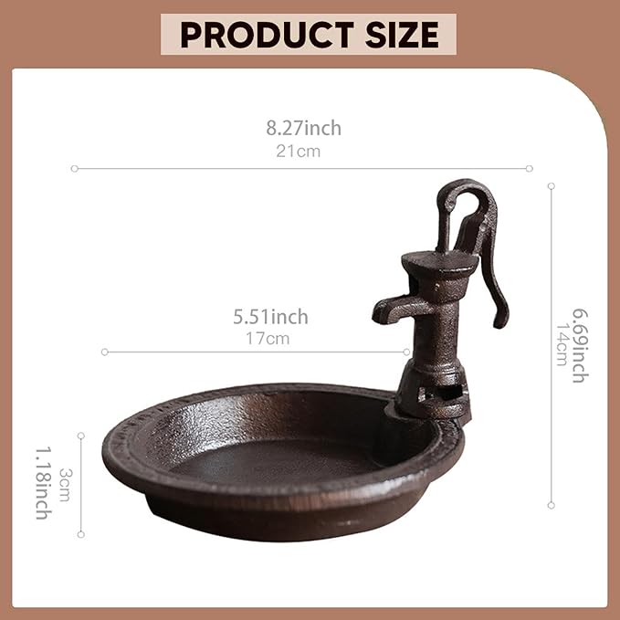 Bird Feeder Bird Water Bowl Weather Resistant Stable Vintage Yard Ornament Birdfeeder for Patio Courtyard Outdoor