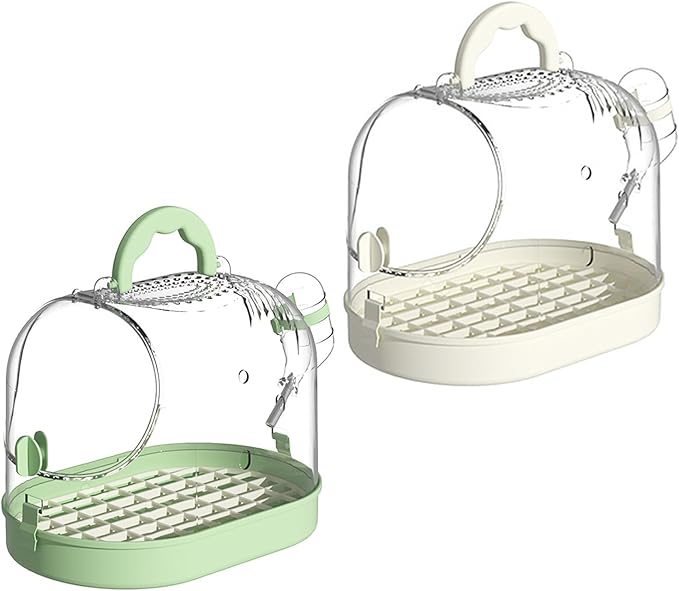 Portable Carriers Parrots Carry Case Cage for Travel&Outdoor Safe Door Small Pet Accessories Outdoor Bag Portable Bird Cages for Parakeets