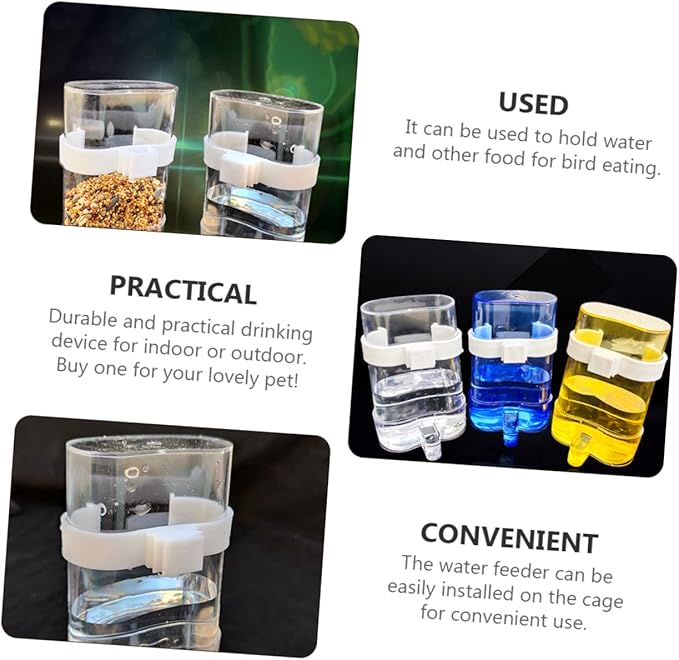 YARNOW 12 in 1 Bird Feeder Water Dispenser Pet Supplies Automatic Bird Water Feeder