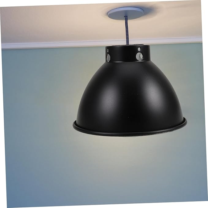 Toddmomy Reflective Lamp Shade Cover for Terrarium Durable Metal Construction Easy Installation Bulb Compatibility for Reptile Habitats