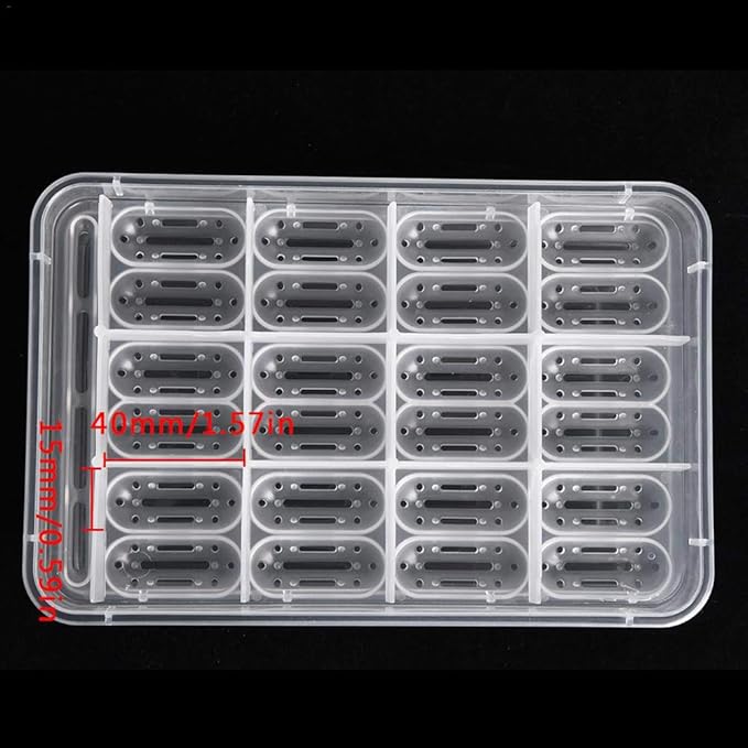 POPETPOP Compartment Transparent Breeding Box for Reptiles Snakes Turtles and Lizards Easy to Clean Incubator for and Animal Observation