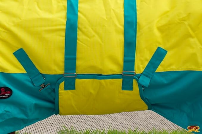 HILASON 66" 1200D Winter Waterproof Turnout Horse Blanket Belly Wrap Yellow