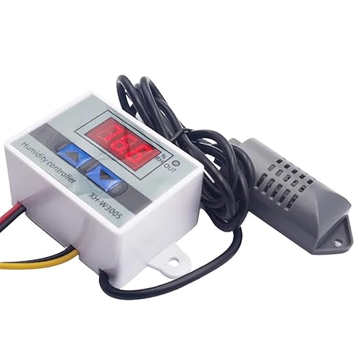 W3005 Digital Hygrometer for Incubator LED Humidity Controller Sensor Meter Detector Control Switch Hygrostat AC 220V DC 12V 24V(DC 12V)