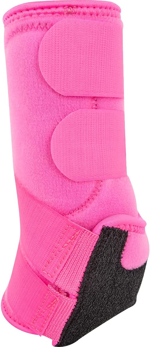 Classic Equine Legacy2 Support Boots, Hind (Hot Pink, Medium)