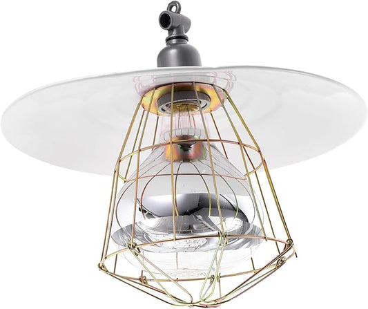 Kisangel Livestock Heat Lamp for Pigs and Poultry Heating Lamp for Safe and Heat Preservation Easy Install and Design for Reptiles and Pets