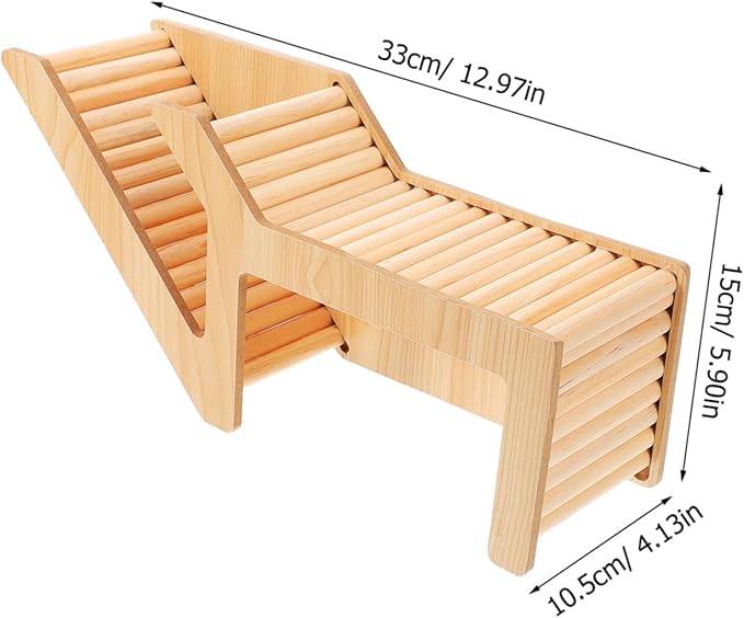 KESYOO Hamster Wooden Hideout Tunnel Durable Squirrel House for Guinea Pigs Multifunctional Pet Cage with Fine Structure for Endless Entertainment Small Animal Habitat